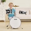 VEVOR Kids Drum Set,3-Piece,14 in Beginner Drum Set with Throne Cymbal Pedal Two Pairs of Drumsticks,8'' Tom Drum 10'' Snare Drum 14'' Bass Drum,Black - 2 of 4