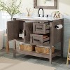 36" Farmhouse Bathroom Vanity with Sink Combo - 3 of 4