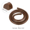 Unique Bargains Flexible Quarter Round Molding Silicone Peel and Stick Trim Self Adhesive Shower Water Barrier - 2 of 4