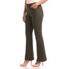 Rekucci Women's EcoCosy Comfort Butter Soft Pull-On 5 Pocket Pant with Flare Leg - 2 of 4