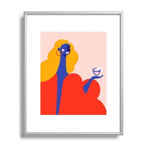 Maritza Lisa Happy Hour Metal Framed Art Print - Deny Desings - 1 of 3