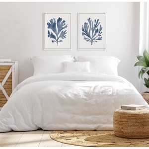 Kate & Laurel All Things Decor (Set of 2) Sylvie Coral 2 Framed Canvas Arts by Creative Bunch - 1 of 4