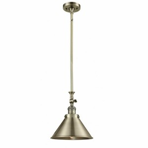 Briarcliff - 1 Light Stem Hung Tiltable Mini Pendant In Traditional Style-14 Inches Tall and 10 Inches Wide - 1 of 1