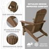 Kozyard Folding Adirondack Chair – Weather-Resistant HDPE Plastic Resin Patio Chair with Painted Finish, Perfect for Deck,or Backyard - 3 of 4