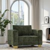 1-Seater Plush Cloth Soft Sofa Chair with High Sofa Legs, Easy Cleaning, and Fun Assembly - 2 of 4