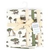 Hudson Baby Cotton Flannel Burp Cloths, Going On Safari 7-Pack, One Size - 2 of 4