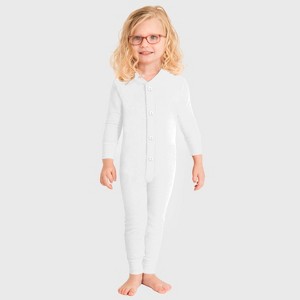 City Threads USA-Made Kids' Soft & Cozy Thermal Union Suit - Boys/Girls/Infants/Toddlers One-Piece Christmas Outfit - 1 of 4