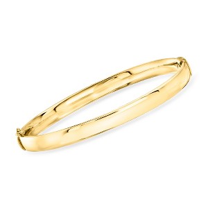 Ross-Simons 18kt Gold Over Sterling Polished Bangle Bracelet - 1 of 4