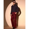 INSPIRE CHIC Men's Glitter Wide Leg Bell Bottom Sequins Pants - 4 of 4