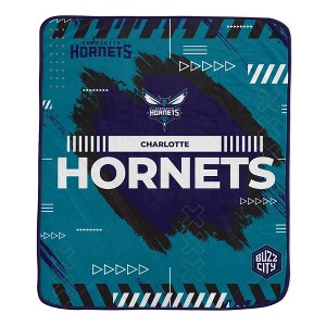 NBA Charlotte Hornets 50"x60" Game Tech Ultra Soft Blanket - 1 of 2