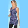 Swim 365 Women's Plus Size Longer-Length Tankini Top - 4 of 4