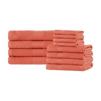 6pk Cotton Rayon From Bamboo Bath Towel Set Coral - Cannon : Target