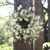 White Daisy Floral Wreath 23"D - 2 of 4