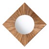 bali & pari Mosa Bohemian Pealed Grasscloth Accent Mirror - 3 of 4