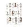 Hudson Baby Cotton Flannel Burp Cloths, Farm Friends Cream 4-Pack, One Size - 3 of 4
