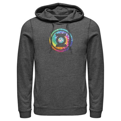 Men's Justice League Tie Dye Logo Pull Over Hoodie