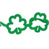 HalloweenCostumes.com One Size Fits Most   Green Shamrock Costume Glasses for Adults and Teens, Green - 2 of 4