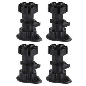 Unique Bargains Plastic Non-Skid Adjustable Furniture Leveling Feet for Sofa 4 Pcs - 1 of 4