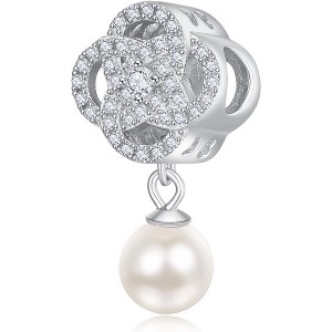 Sterling Silver Dangle Charm Beads for Women - DIY Pendants for Bracelets & Necklaces, Jewelry Gifts - 1 of 4