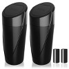 Car Trash Can Bin with Lid - 2 Packs Garbage Can Cup Holder - Black Mini Leakproof Vehicle - 2 of 4
