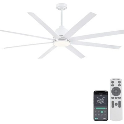 72 Inches White Ceiling Fan for Large House