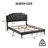 Upholstered Bed Frame Platform - 2 of 4