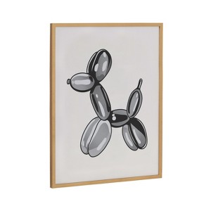Kate & Laurel All Things Decor 16"x20" Gallery Black Bubble Balloon Dog Animal Print by The Creative Bunch Studio Gold - 1 of 4