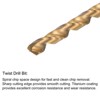 Unique Bargains High Speed Steel Titanium Plated Straight Flute Thread Tap and Twist Drill Bit - 4 of 4