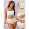 Allegra K Women's Mid-Waisted Full Coverage Classic Cotton Briefs - 3 of 4