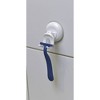 Evideco French Home Goods Suction Mounted Bath Men Razor Shaver Holder White - 2 of 2