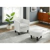 CENGHU Modern Corduroy Accent Chair, Upholstered Single Sofa Chair with Ottoman Foot Rest, Comfy Arm Chair for Living Room, Bedroom, Office - 2 of 4