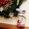 Northlight 12" Gray and Beige Standing Mouse with Hooded Coat Christmas Tabletop Decoration - 3 of 3