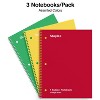 TRU RED 1-Subject Notebook 8" x 10.5" College Ruled 70 Sheets Assorted Colors TR58375M - 3 of 3