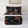 Black-Bottom Mushroom Butterfly Comforter Set, Includes 1 Comforter + 2 pillowcases Suitable,Fantasy Forest,for boys/girls Machine washable - 4 of 4