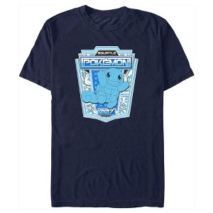 Men's Pokemon Squirtle Metallic Badge T-Shirt - 1 of 4