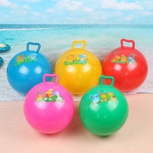 Kids Inflatable Hopper Ball with Handle - Random Colors, Includes Pump, Bouncing Ball, Durable PVC, for Indoor Outdoor Play - 1 of 4