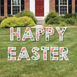 Big Dot of Happiness Happy Easter - Yard Sign Outdoor Lawn Decorations - Holiday Party Yard Signs - Happy Easter