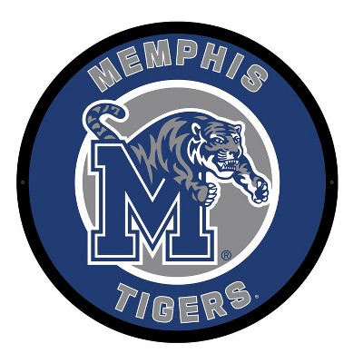 Evergreen Ultra-Thin Edgelight LED Wall Decor, Round, University of Memphis- 23 x 23 Inches Made In USA