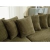 TiramisuBest Oversized Corduroy L Shaped Sofa  Modular sofa Left Chaise Eight Pillows Two Piece Corner Couch - 4 of 4