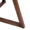 Kate and Laurel Avery Round Wood Coffee Table, 30x30x18, Walnut Brown - 4 of 4