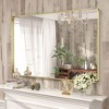 Apmir Rectangular Aluminum Alloy Framed and Tempered Glass Wall Bathroom Vanity Mirror in Matte Black/ Gold/ Silver/ Brown - 4 of 4
