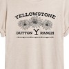 Women's - Yellowstone - Wildflowers Oversized Graphic T-Shirt - 2 of 4