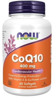 CoQ10 400mg by Now Foods  -  60 Softgel
