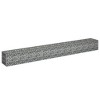 vidaXL Gabion Raised Bed, Galvanized Steel, Rustproof, 106.3" x 11.8" x 11.8", High Load Capacity, Assembly Required, for Garden/Patio (Silver) - 3 of 4