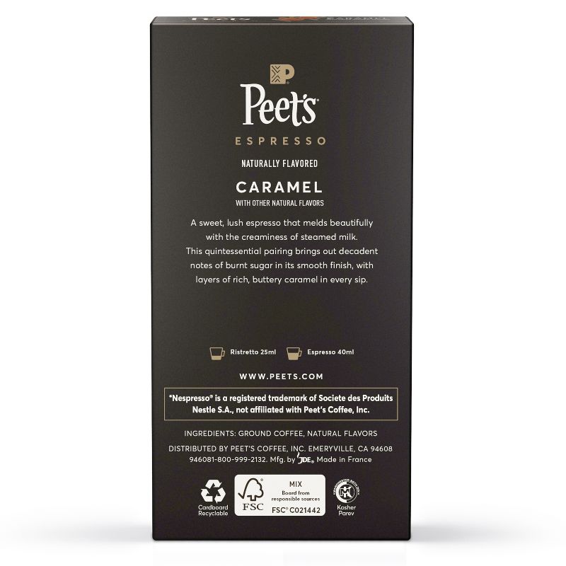 Peet&#39;s Coffee Caramel Dark Roast Espresso Capsules - 10ct, 3 of 5