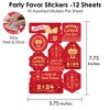 HOWAF 288 Pcs Chinese New Year Stickers, 2024 Year of The Dragon Labels  Sticker for Candy Bags Gift Bags Decoration Supplies, Happy Lunar New Year