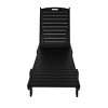 WestinTrends 2 Pieces Poly Outdoor Patio Chaise Lounge Chair with Side Table Set - 4 of 4