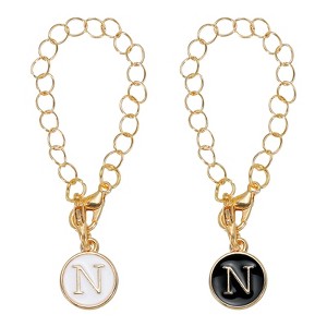 Unique Bargains Charm Personalized Initial Name ID Stanley Tumbler Cup Accessories 2 Pcs - 1 of 4