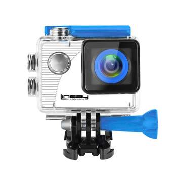 LINSAY Funny Kids Blue Special Action Camera Sport Outdoor Activities HD Video and Photos Micro SD Card Slot up to 32GB - Blue