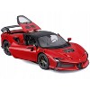 Ferrari SF90 XX Stradale Red with Black Top "Race and Play" Series 1/24 Diecast Model Car by Bburago - 2 of 4
